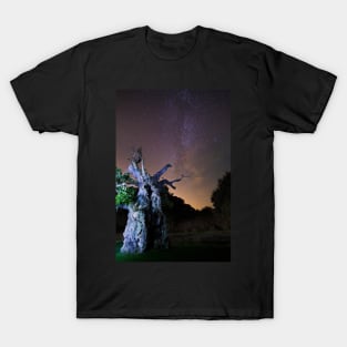 The Laund Oak Tree and The Milky Way 5863 T-Shirt